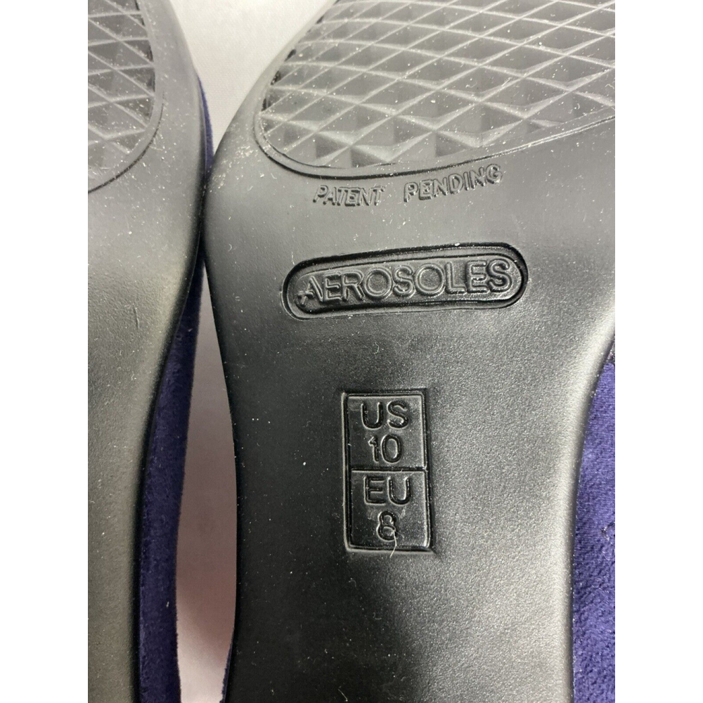 Womans Aerosoles Red Light Size 10 W Purple Zip Kitten Heel Ankle Boots NWOT - Picture 9 of 10